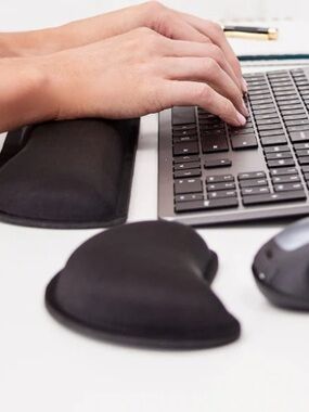 Gorilla Grip Black Wrist Rest for Keyboard and Mouse - 2 Pack